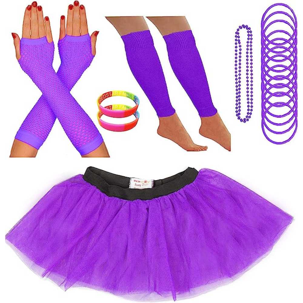Fowecelt 80s Fancy Dress Women - 80's Fancy Dress Costumes, Neon  Accessories for Women, Leg Warmers, Earrings, Headband and Wristband Set  for Gym Sports 1980s Girls Night Out Party : : Toys
