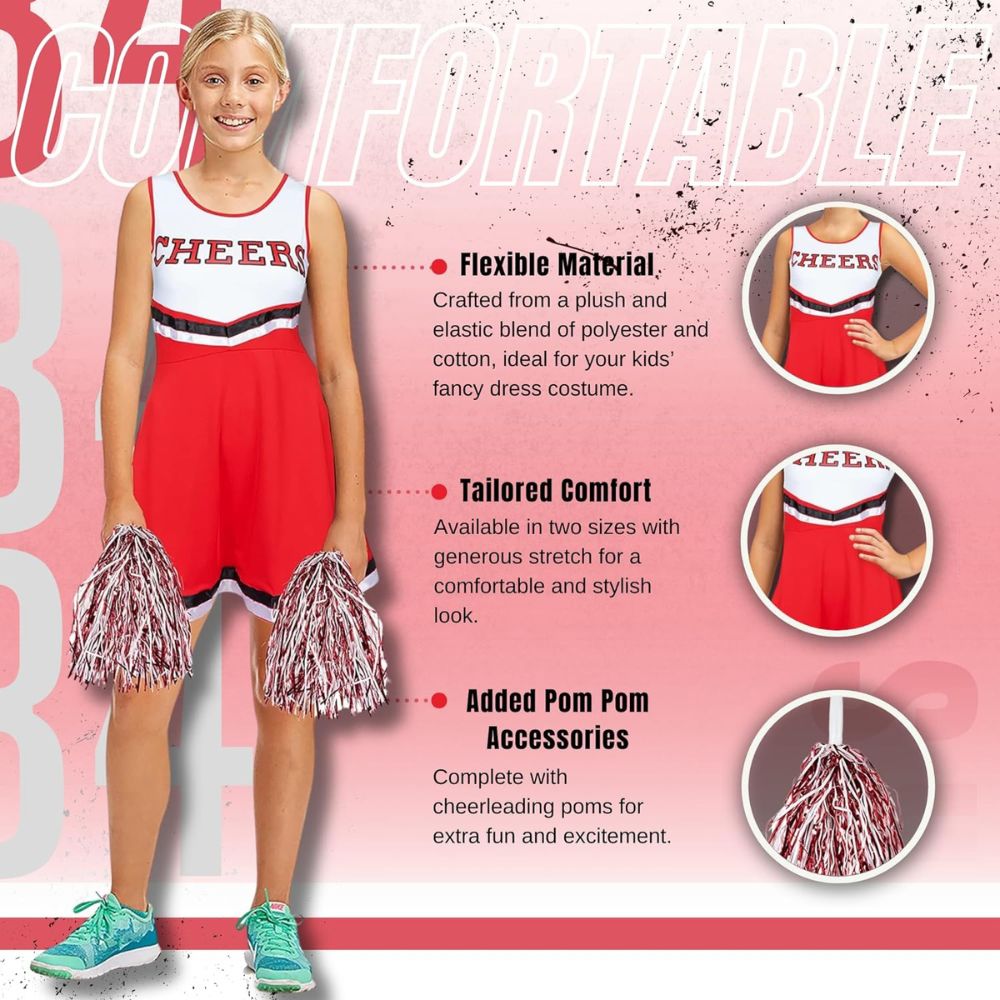 Pompon cheerleader, cheerleading – Twirling Boutique